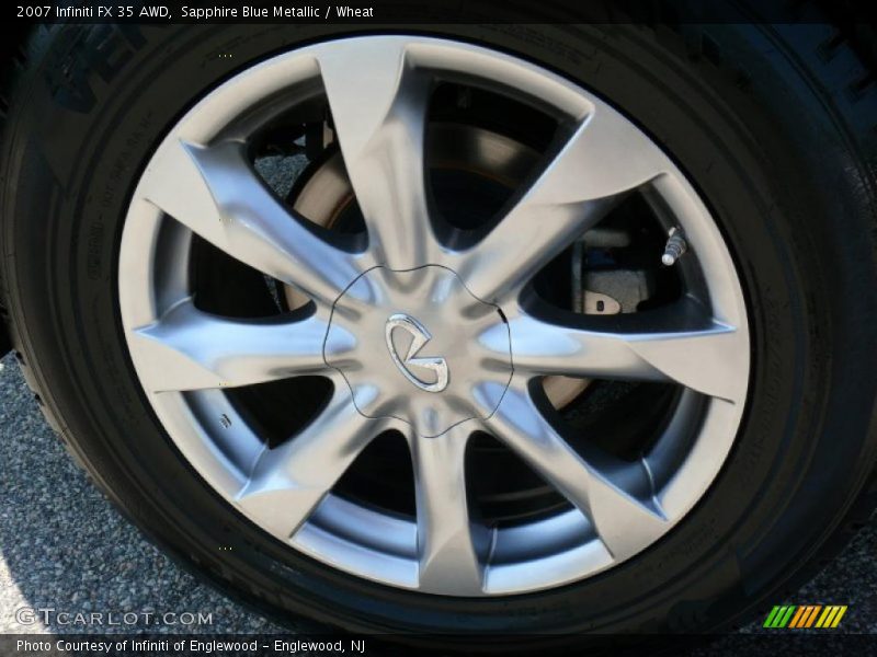 Sapphire Blue Metallic / Wheat 2007 Infiniti FX 35 AWD