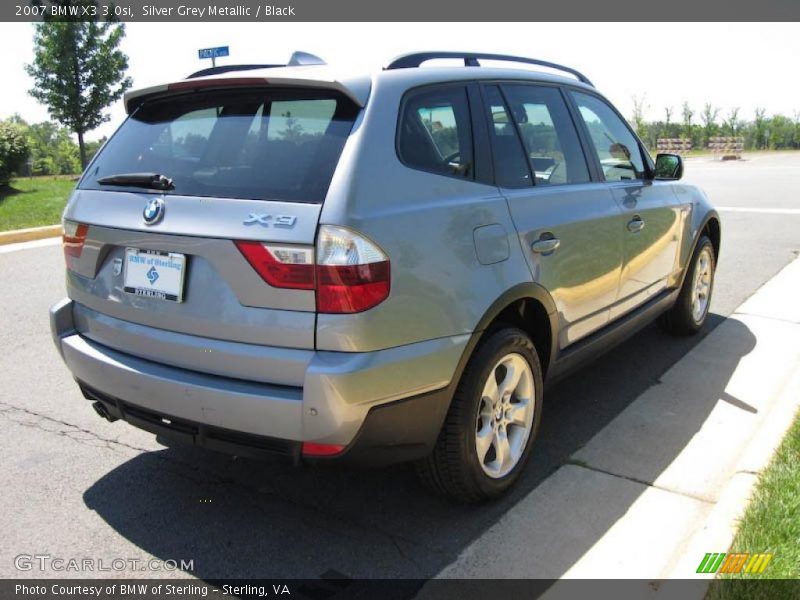 Silver Grey Metallic / Black 2007 BMW X3 3.0si