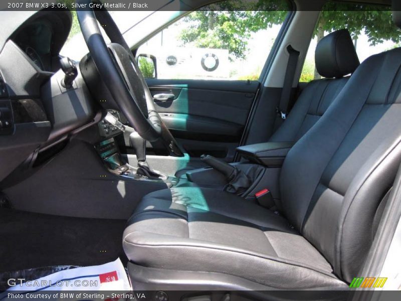 Silver Grey Metallic / Black 2007 BMW X3 3.0si