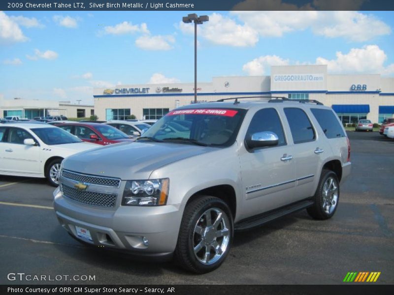 Silver Birch Metallic / Light Cashmere 2009 Chevrolet Tahoe LTZ