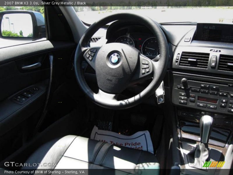 Silver Grey Metallic / Black 2007 BMW X3 3.0si