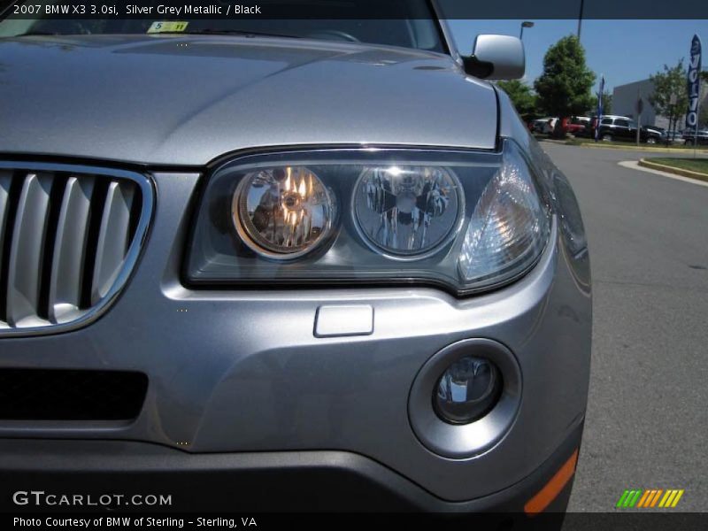 Silver Grey Metallic / Black 2007 BMW X3 3.0si