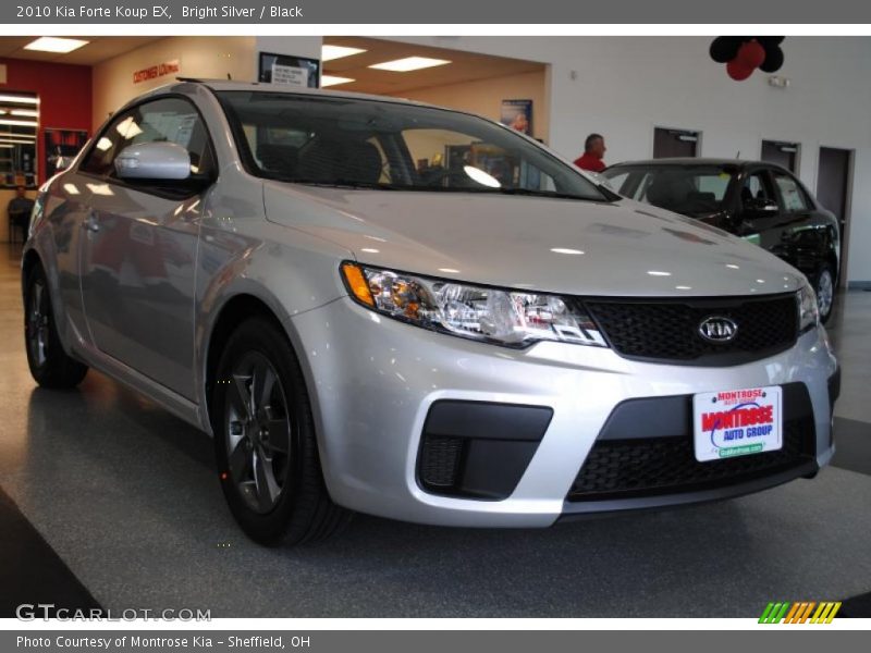 Bright Silver / Black 2010 Kia Forte Koup EX