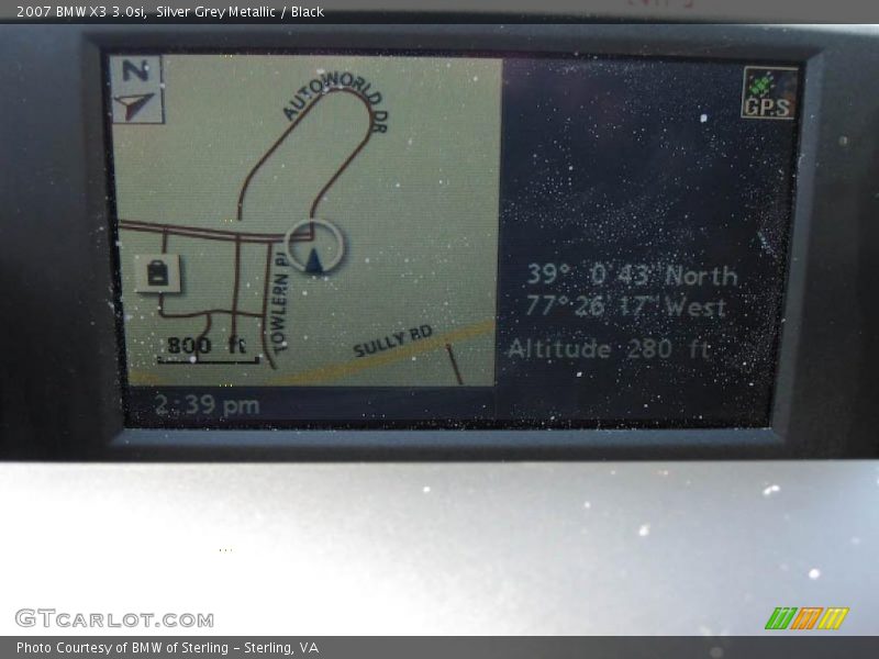 Silver Grey Metallic / Black 2007 BMW X3 3.0si