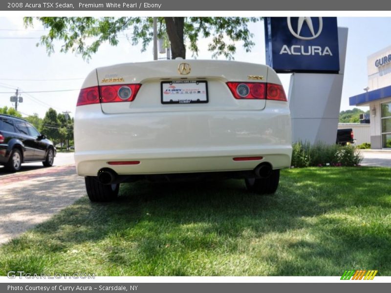 Premium White Pearl / Ebony 2008 Acura TSX Sedan