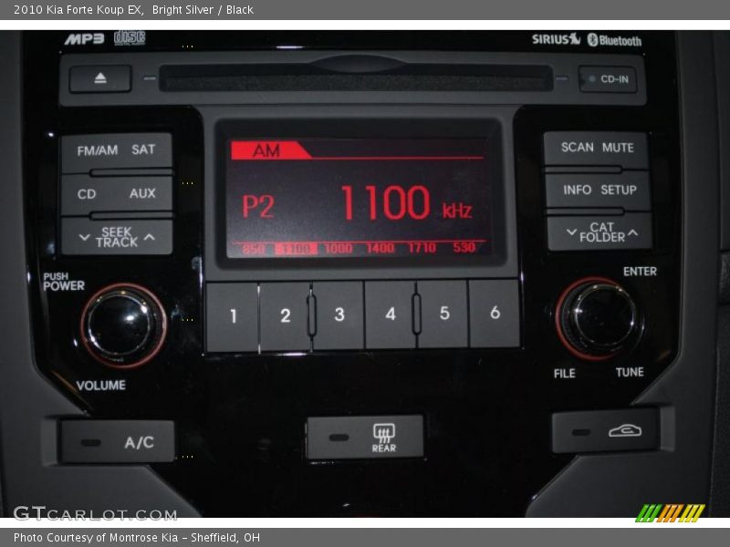 Bright Silver / Black 2010 Kia Forte Koup EX