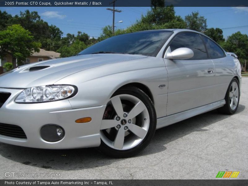 Quicksilver Metallic / Black 2005 Pontiac GTO Coupe