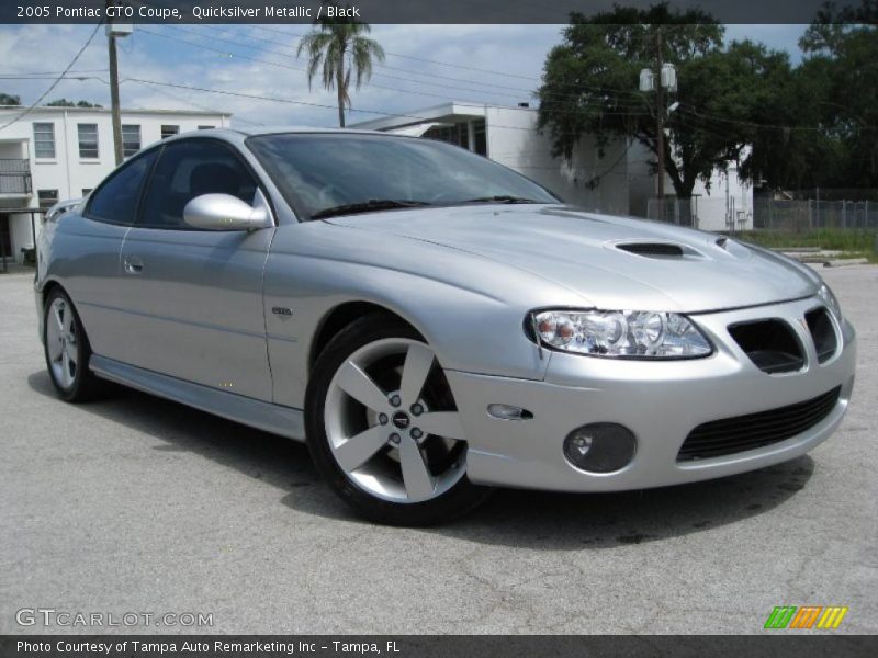 Quicksilver Metallic / Black 2005 Pontiac GTO Coupe