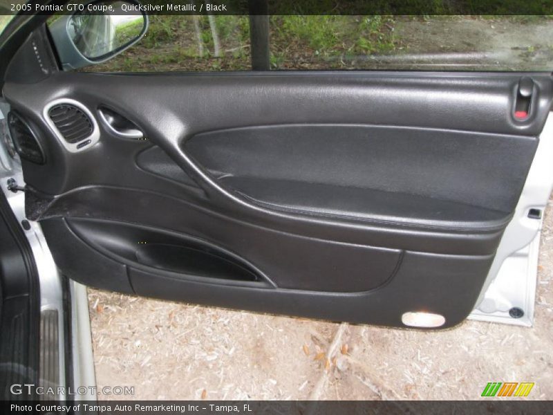 Quicksilver Metallic / Black 2005 Pontiac GTO Coupe