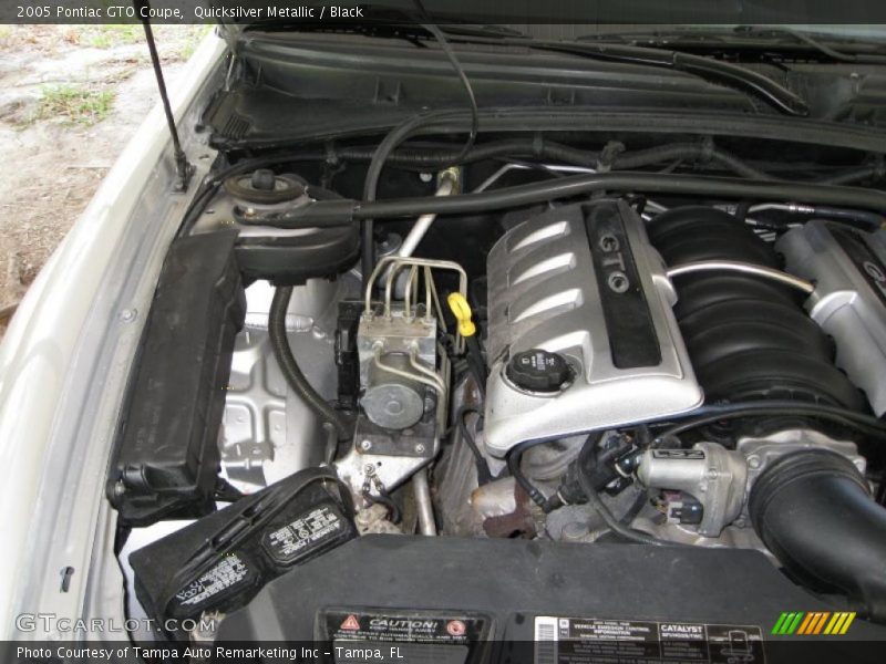 Quicksilver Metallic / Black 2005 Pontiac GTO Coupe