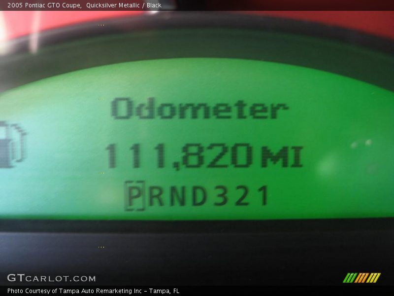 Quicksilver Metallic / Black 2005 Pontiac GTO Coupe