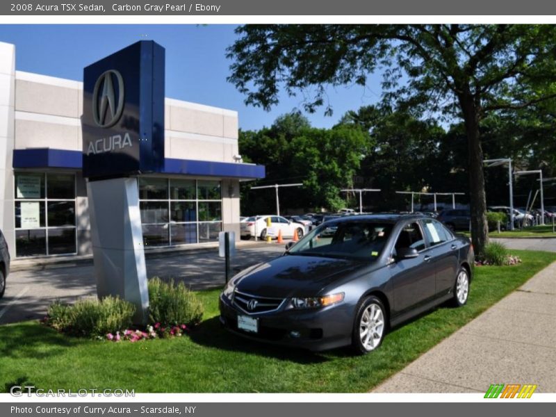 Carbon Gray Pearl / Ebony 2008 Acura TSX Sedan