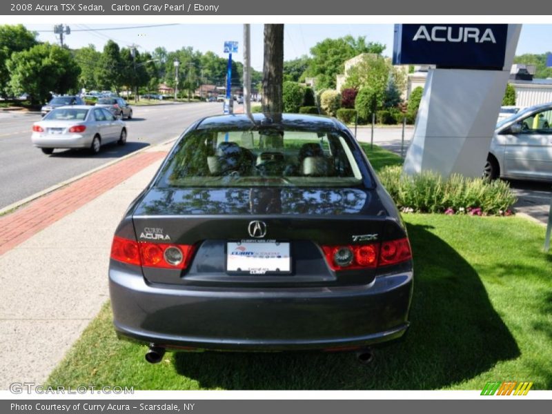 Carbon Gray Pearl / Ebony 2008 Acura TSX Sedan