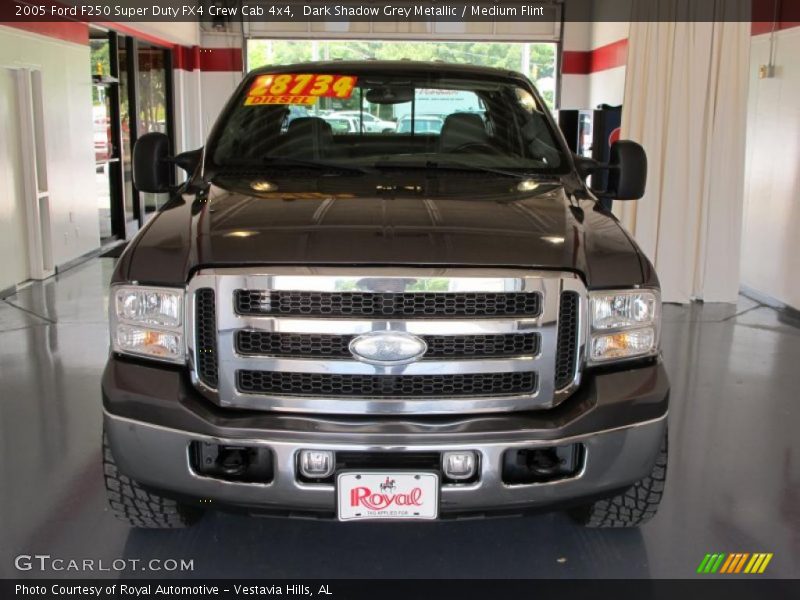 Dark Shadow Grey Metallic / Medium Flint 2005 Ford F250 Super Duty FX4 Crew Cab 4x4