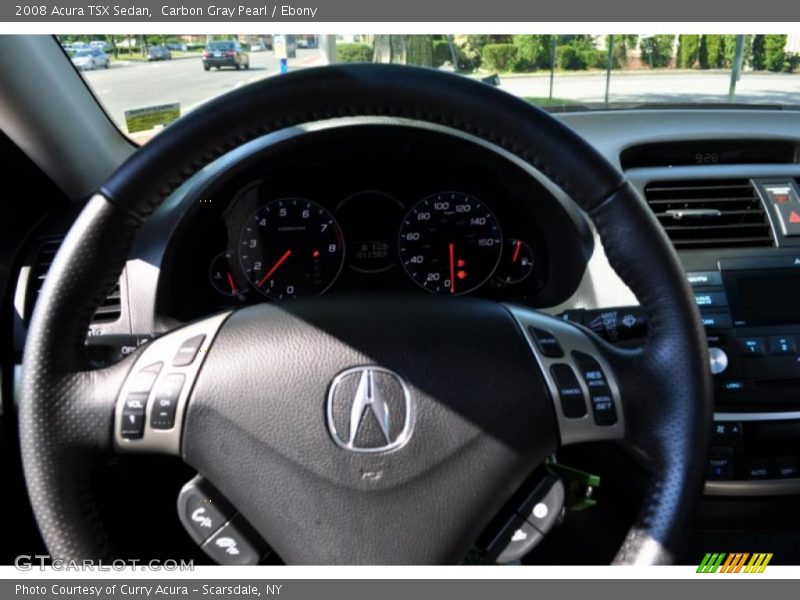 Carbon Gray Pearl / Ebony 2008 Acura TSX Sedan