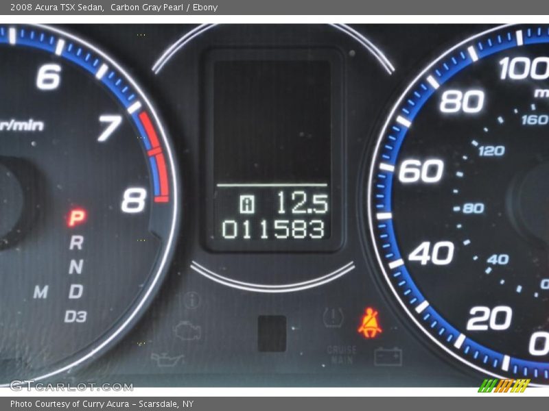 Carbon Gray Pearl / Ebony 2008 Acura TSX Sedan