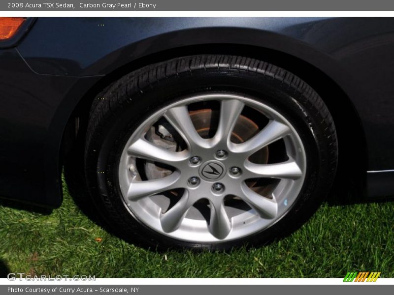 Carbon Gray Pearl / Ebony 2008 Acura TSX Sedan