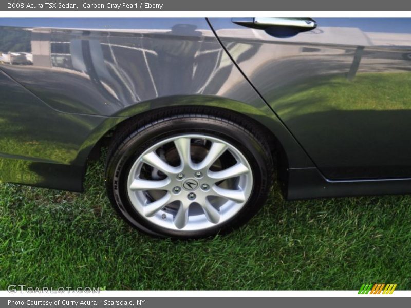 Carbon Gray Pearl / Ebony 2008 Acura TSX Sedan