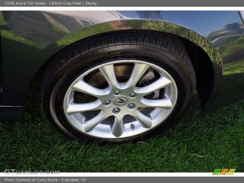 Carbon Gray Pearl / Ebony 2008 Acura TSX Sedan