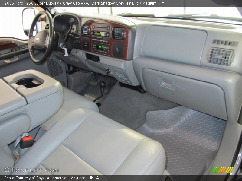 Dark Shadow Grey Metallic / Medium Flint 2005 Ford F250 Super Duty FX4 Crew Cab 4x4