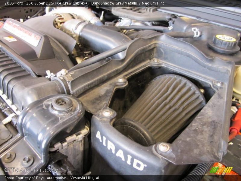 Dark Shadow Grey Metallic / Medium Flint 2005 Ford F250 Super Duty FX4 Crew Cab 4x4