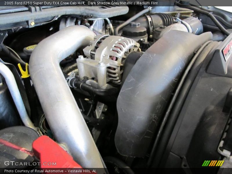 Dark Shadow Grey Metallic / Medium Flint 2005 Ford F250 Super Duty FX4 Crew Cab 4x4