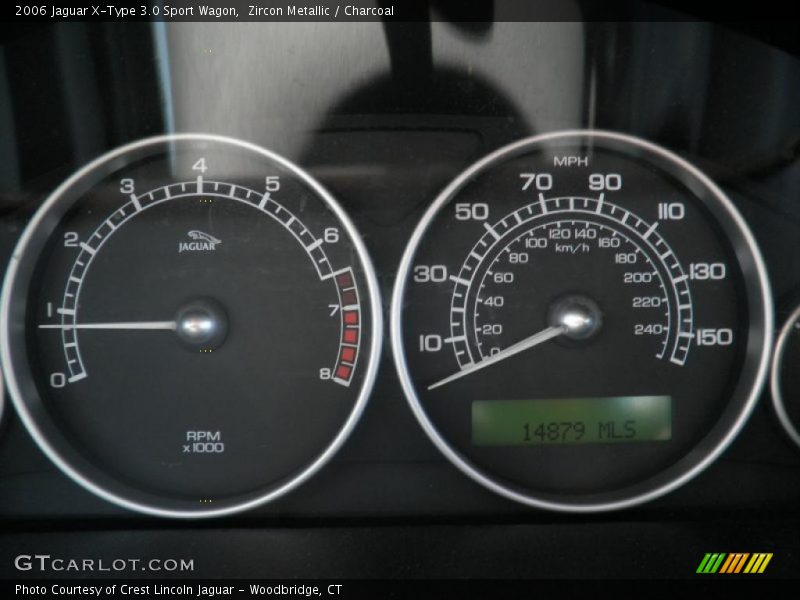 Zircon Metallic / Charcoal 2006 Jaguar X-Type 3.0 Sport Wagon