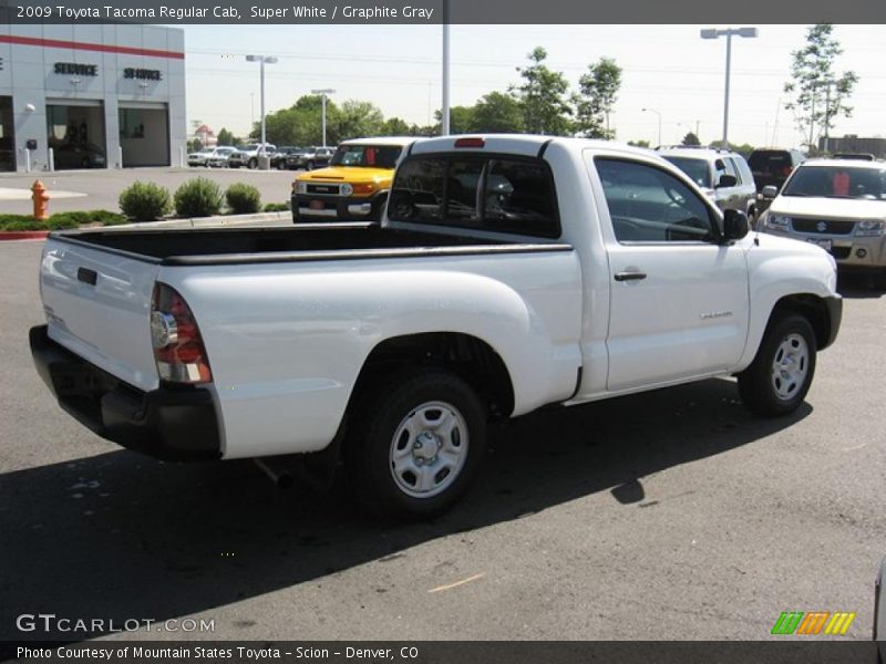 Super White / Graphite Gray 2009 Toyota Tacoma Regular Cab
