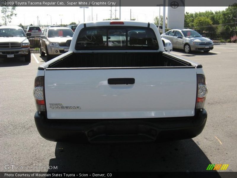 Super White / Graphite Gray 2009 Toyota Tacoma Regular Cab