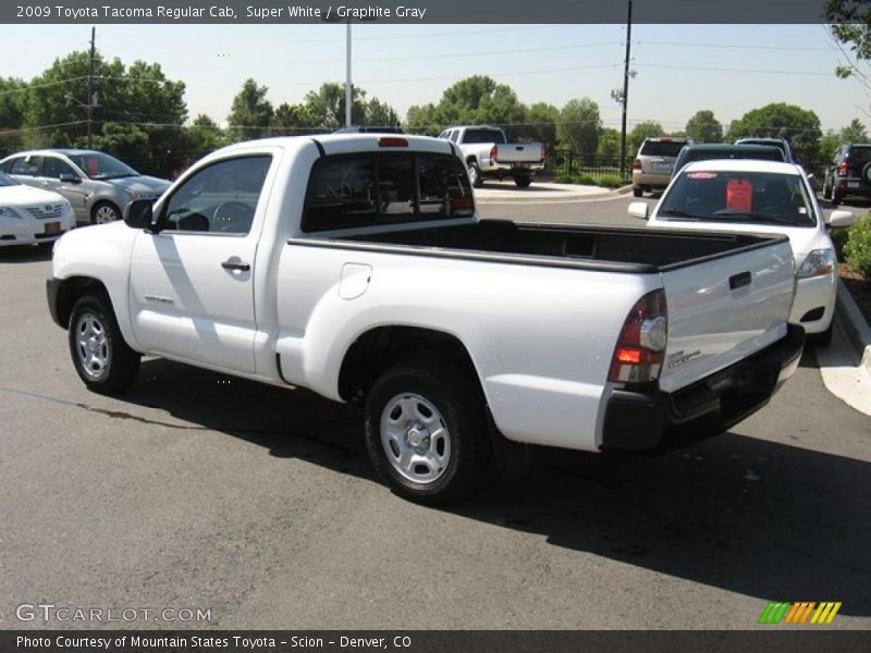 Super White / Graphite Gray 2009 Toyota Tacoma Regular Cab