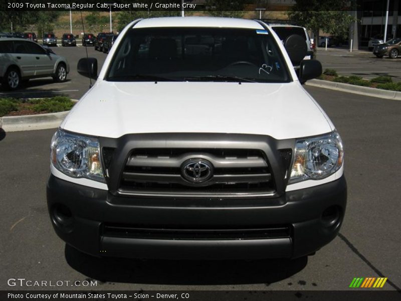 Super White / Graphite Gray 2009 Toyota Tacoma Regular Cab