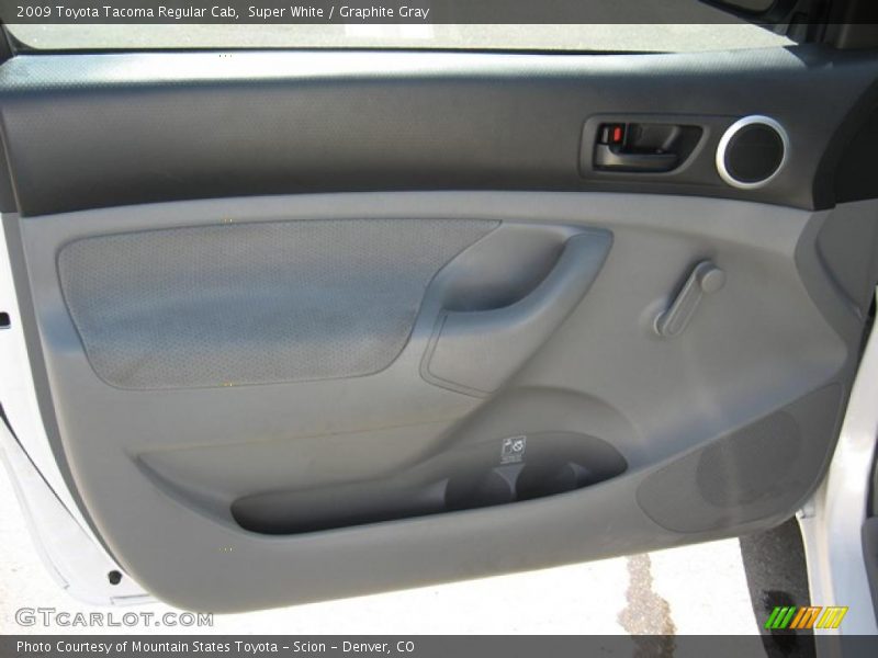 Super White / Graphite Gray 2009 Toyota Tacoma Regular Cab
