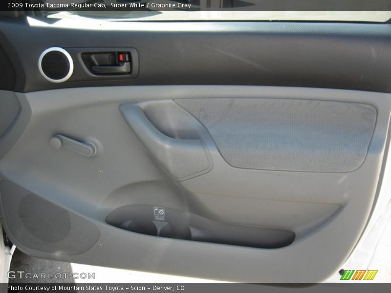 Super White / Graphite Gray 2009 Toyota Tacoma Regular Cab