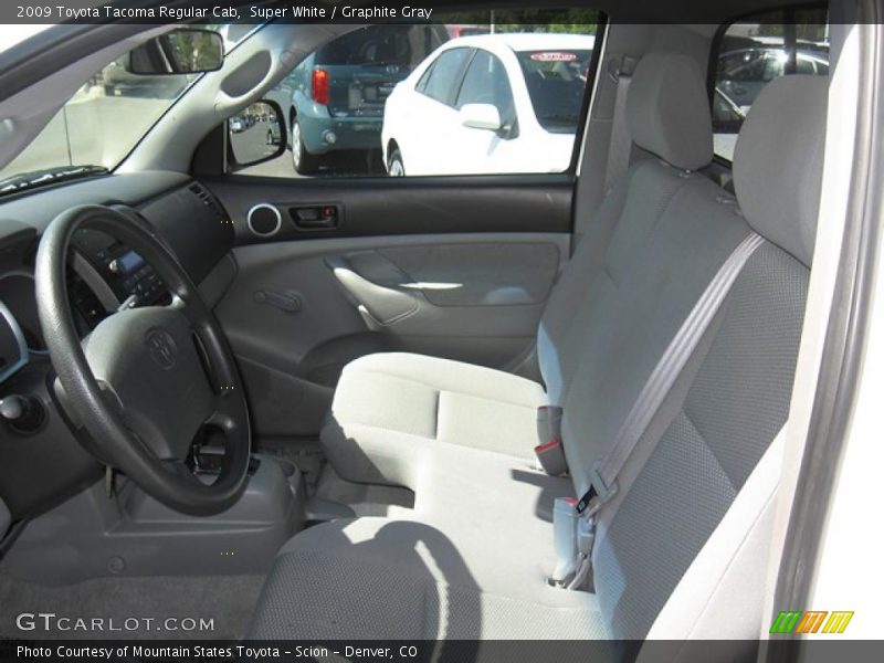 Super White / Graphite Gray 2009 Toyota Tacoma Regular Cab