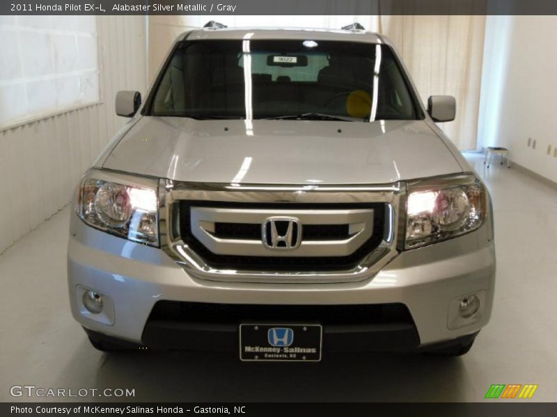 Alabaster Silver Metallic / Gray 2011 Honda Pilot EX-L