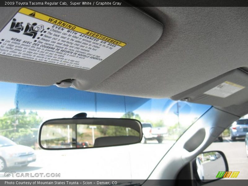 Super White / Graphite Gray 2009 Toyota Tacoma Regular Cab