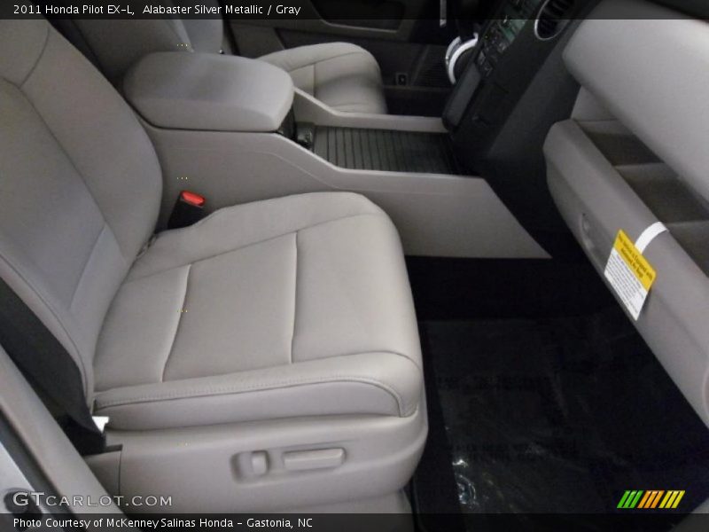 Alabaster Silver Metallic / Gray 2011 Honda Pilot EX-L