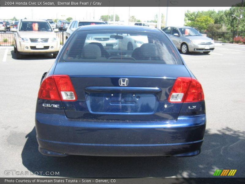 Eternal Blue Pearl / Gray 2004 Honda Civic LX Sedan