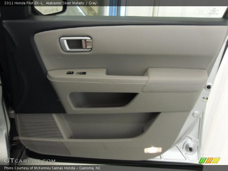 Alabaster Silver Metallic / Gray 2011 Honda Pilot EX-L