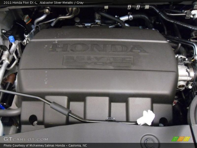 Alabaster Silver Metallic / Gray 2011 Honda Pilot EX-L