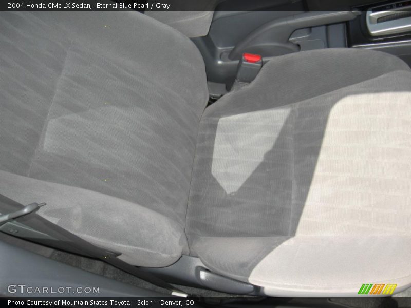 Eternal Blue Pearl / Gray 2004 Honda Civic LX Sedan