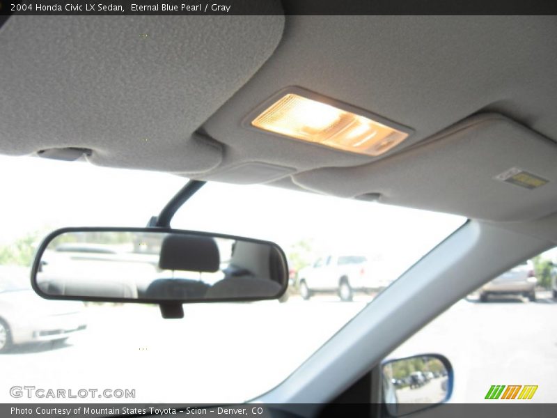 Eternal Blue Pearl / Gray 2004 Honda Civic LX Sedan