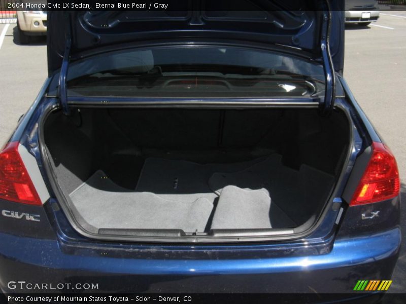 Eternal Blue Pearl / Gray 2004 Honda Civic LX Sedan