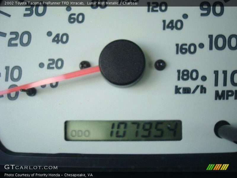 Lunar Mist Metallic / Charcoal 2002 Toyota Tacoma PreRunner TRD Xtracab