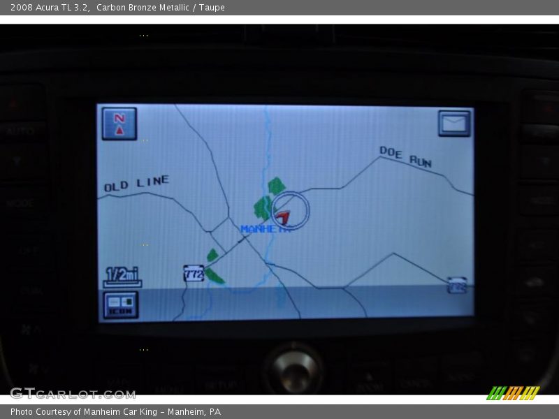 Carbon Bronze Metallic / Taupe 2008 Acura TL 3.2