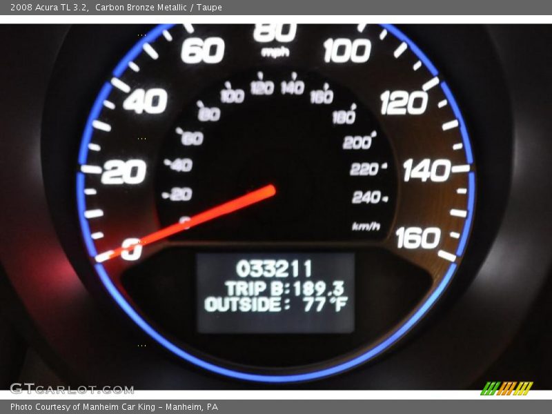 Carbon Bronze Metallic / Taupe 2008 Acura TL 3.2