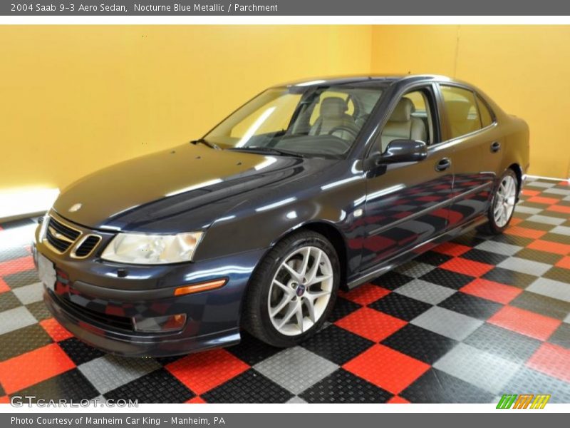 Nocturne Blue Metallic / Parchment 2004 Saab 9-3 Aero Sedan