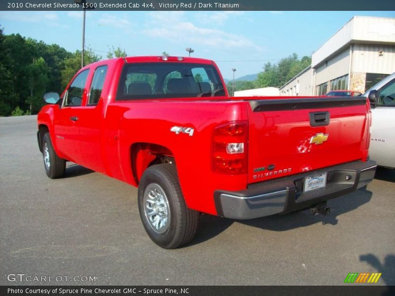 Victory Red / Dark Titanium 2010 Chevrolet Silverado 1500 Extended Cab 4x4