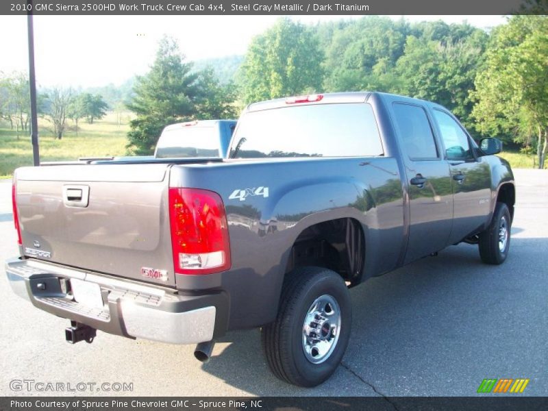 Steel Gray Metallic / Dark Titanium 2010 GMC Sierra 2500HD Work Truck Crew Cab 4x4