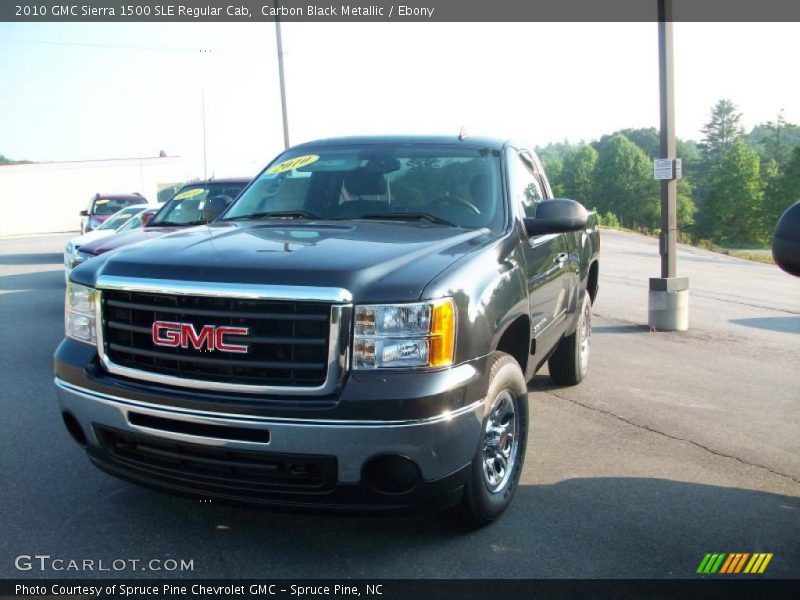 Carbon Black Metallic / Ebony 2010 GMC Sierra 1500 SLE Regular Cab